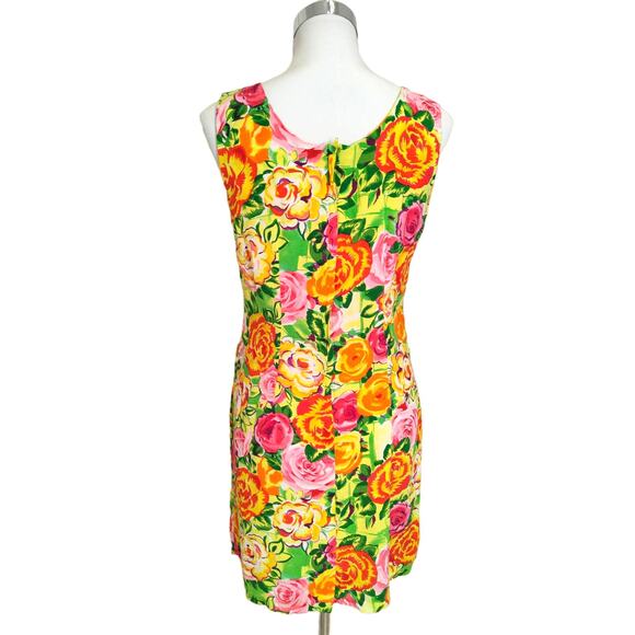 Vintage Jams World Floral Mini Dress Rosanna Print Sleeveless Pockets Juniors 7 - Picture 2 of 8